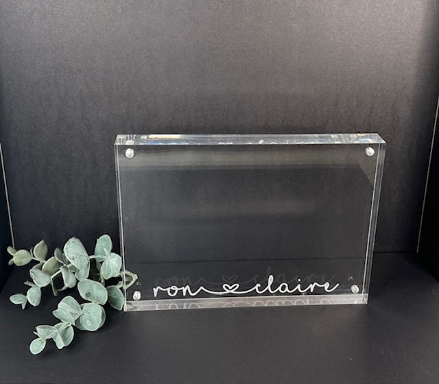 Engraved Acrylic Photo Block | Landscape (Customizable)