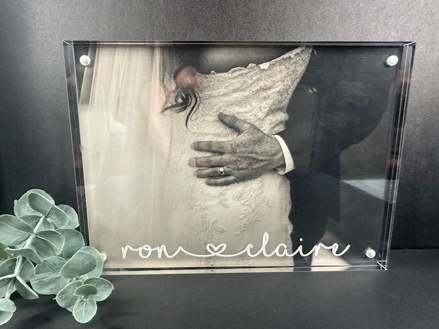 Engraved Acrylic Photo Block | Landscape (Customizable)
