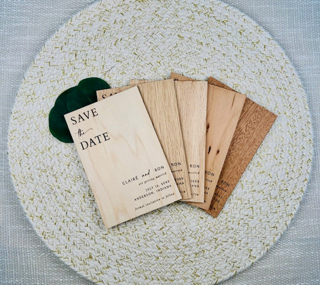Minimalist Save the Date | Double Sided | Design M3 (Customizable)