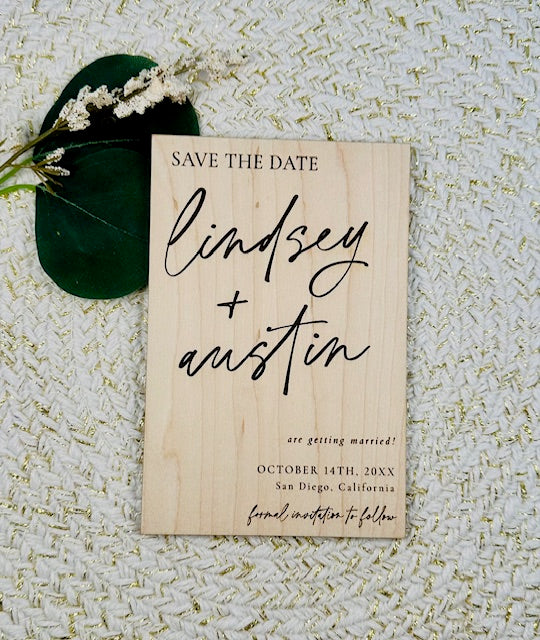Minimalist Save the Date | Design M1 (Customizable)