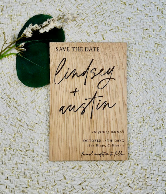 Minimalist Save the Date | Design M1 (Customizable)