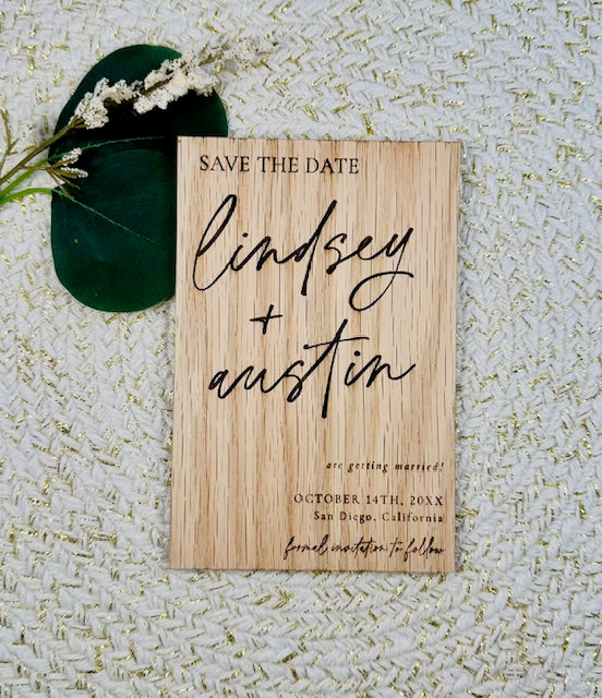 Minimalist Save the Date | Design M1 (Customizable)
