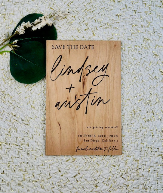 Minimalist Save the Date | Design M1 (Customizable)