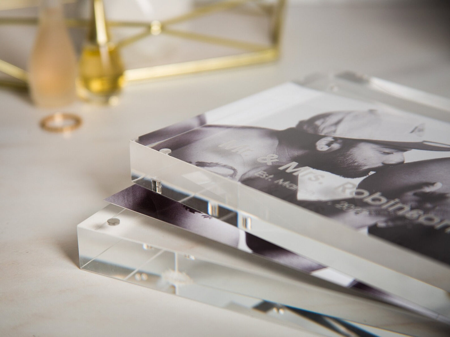 Engraved Acrylic Photo Block | Landscape (Customizable)